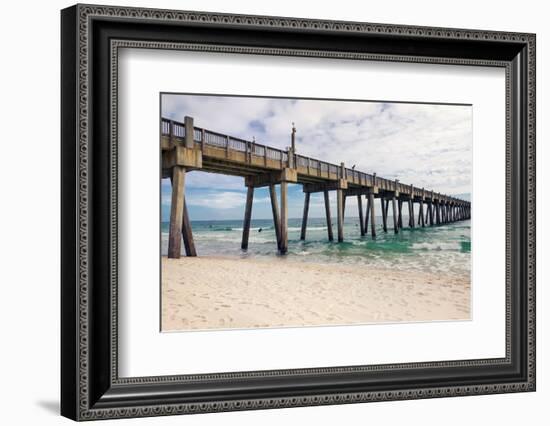 Pensacola Beach Fishing Pier, Florida-forestpath-Framed Photographic Print