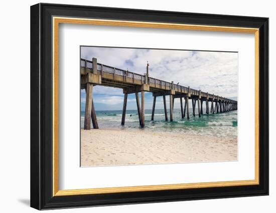 Pensacola Beach Fishing Pier, Florida-forestpath-Framed Photographic Print