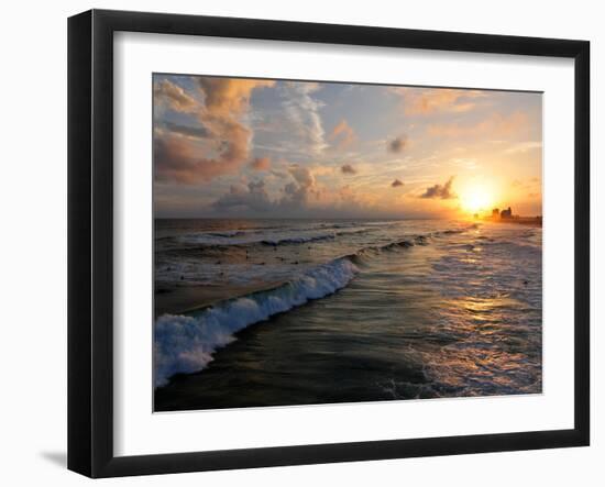 Pensacola Beach Sunset-Fredrick Corey Chestnut-Framed Photographic Print