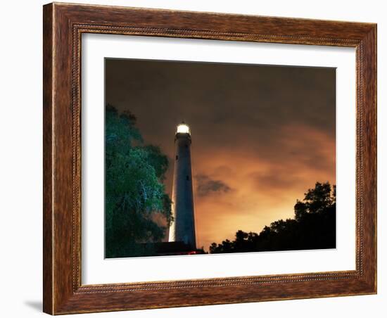 Pensacola, Florida Lighthouse. Established in 1824, it is the Tallest and Oldest Lighthouse on the-Billy Gadbury-Framed Photographic Print