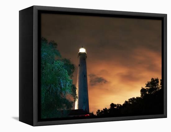 Pensacola, Florida Lighthouse. Established in 1824, it is the Tallest and Oldest Lighthouse on the-Billy Gadbury-Framed Premier Image Canvas