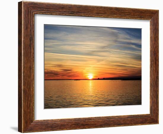 Pensacola Florida Red Sunset-Steven D Sepulveda-Framed Photographic Print