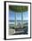 Pensacola St. Beach Pavilion-John Gynell-Framed Giclee Print