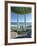 Pensacola St. Beach Pavilion-John Gynell-Framed Giclee Print