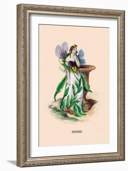 Pensee-J.J. Grandville-Framed Art Print