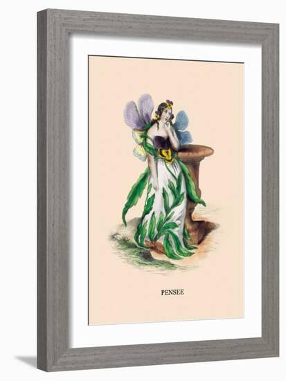 Pensee-J.J. Grandville-Framed Art Print