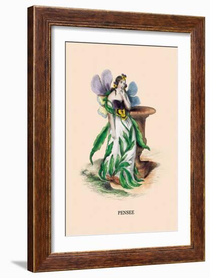 Pensee-J.J. Grandville-Framed Art Print