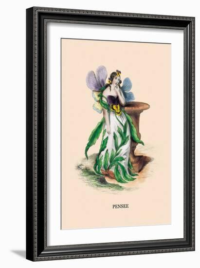 Pensee-J.J. Grandville-Framed Art Print