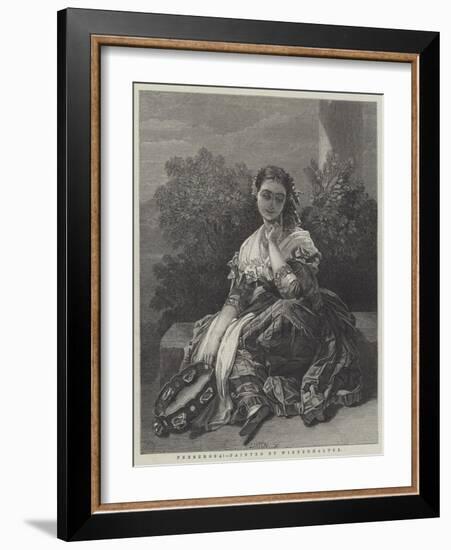 Penserosa!-Franz Xaver Winterhalter-Framed Giclee Print