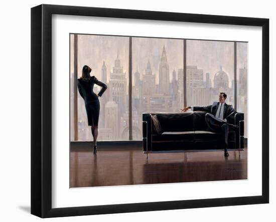 Pensive New York-Brent Lynch-Framed Art Print