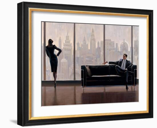 Pensive New York-Brent Lynch-Framed Art Print