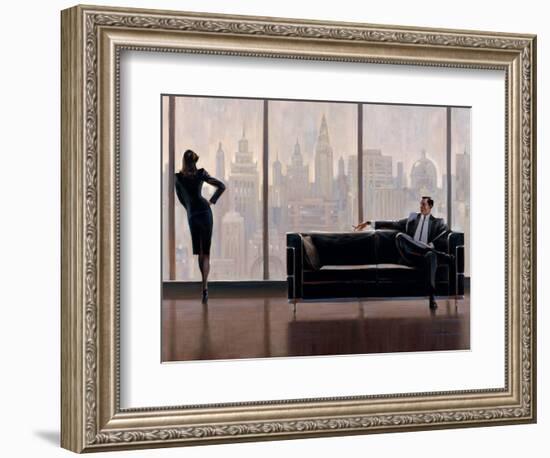 Pensive New York-Brent Lynch-Framed Art Print