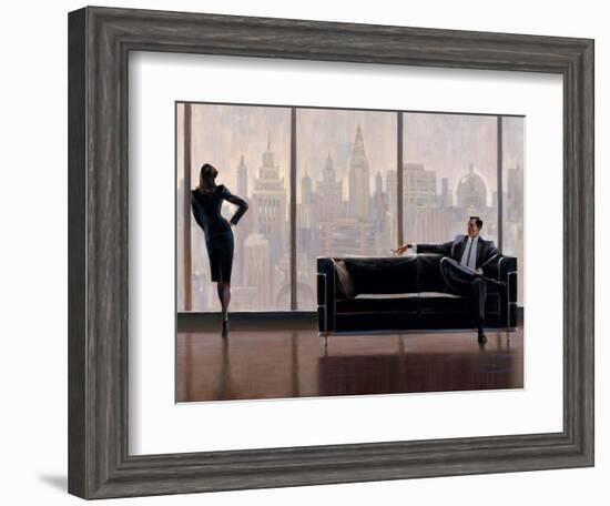 Pensive New York-Brent Lynch-Framed Art Print