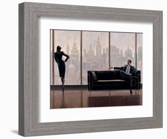 Pensive New York-Brent Lynch-Framed Art Print