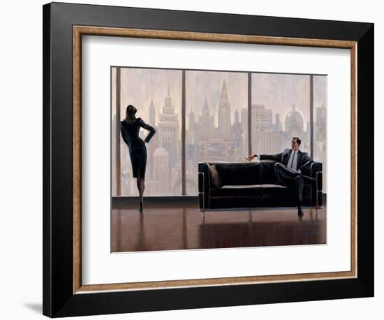 Pensive New York-Brent Lynch-Framed Art Print