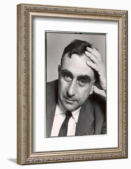 Pensive Portrait of Physicist Edward Teller-Alfred Eisenstaedt-Framed Photographic Print