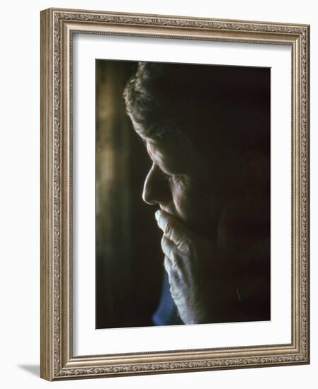 Pensive Portrait of Robert F. Kennedy-Bill Eppridge-Framed Photographic Print