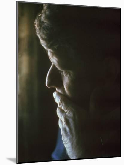 Pensive Portrait of Robert F. Kennedy-Bill Eppridge-Mounted Photographic Print