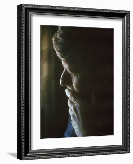 Pensive Portrait of Robert F. Kennedy-Bill Eppridge-Framed Photographic Print