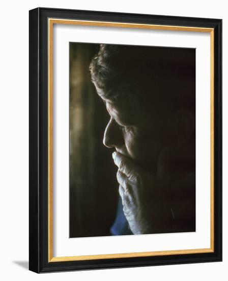 Pensive Portrait of Robert F. Kennedy-Bill Eppridge-Framed Photographic Print