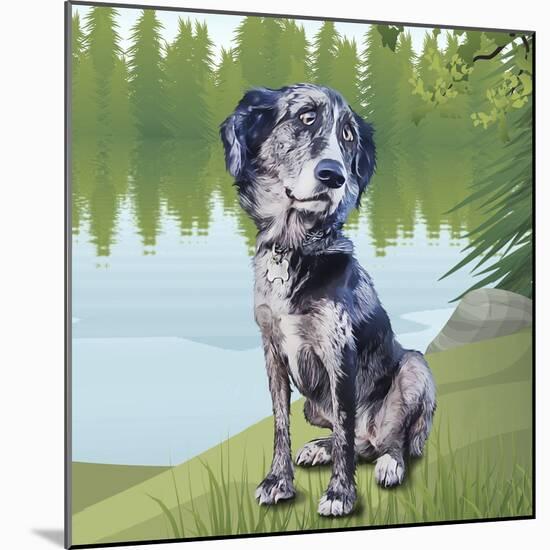 Pensive Puppy-Kim Curinga-Mounted Art Print