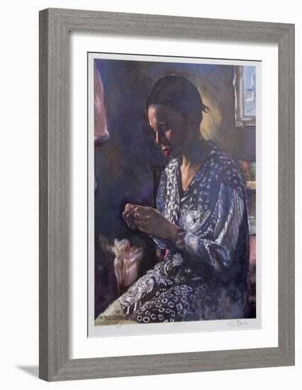 Pensive-Neville Clarke-Framed Collectable Print