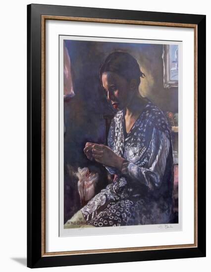 Pensive-Neville Clarke-Framed Collectable Print