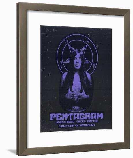 Pentagram-Print Mafia-Framed Serigraph