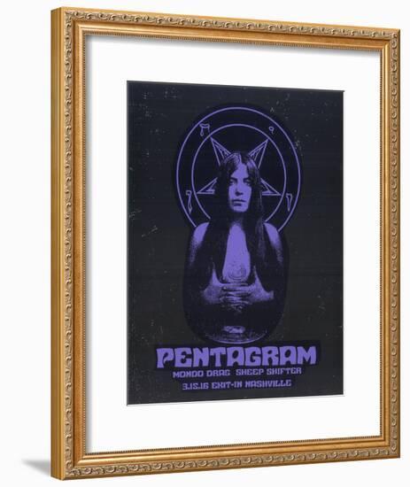 Pentagram-Print Mafia-Framed Serigraph