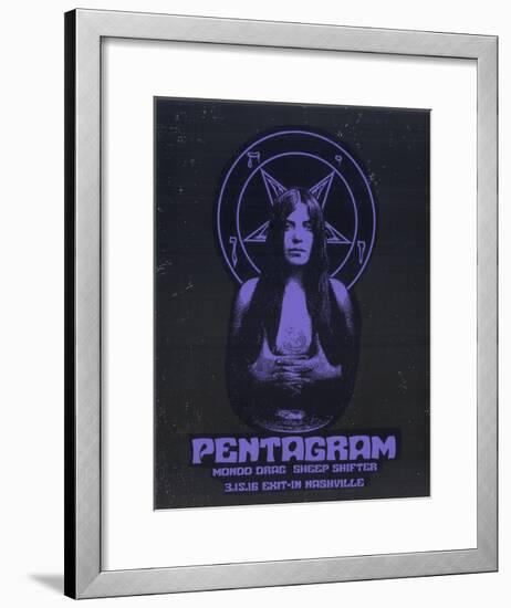 Pentagram-Print Mafia-Framed Serigraph
