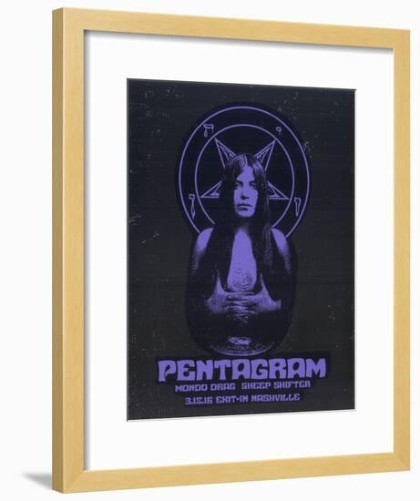 Pentagram-Print Mafia-Framed Serigraph