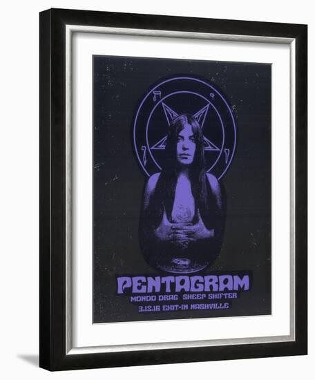 Pentagram-Print Mafia-Framed Serigraph