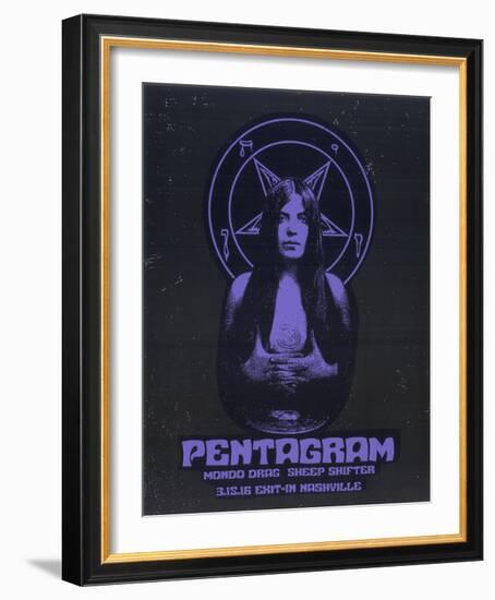 Pentagram-Print Mafia-Framed Serigraph