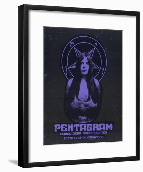 Pentagram-Print Mafia-Framed Serigraph