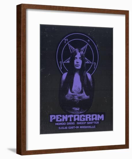 Pentagram-Print Mafia-Framed Serigraph