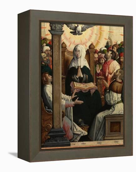 Pentecost, 1514-19 (Painting)-Juan de Flandes-Framed Premier Image Canvas