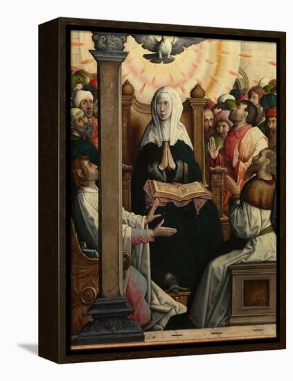 Pentecost, 1514-19 (Painting)-Juan de Flandes-Framed Premier Image Canvas