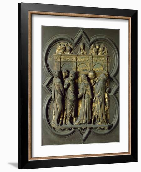 Pentecost, Bronze Panel-Lorenzo Ghiberti-Framed Giclee Print