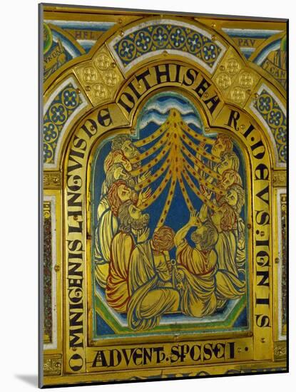 Pentecost, Enamel from the Verdun Altarpiece, 12th Century-Nicholas of Verdun-Mounted Giclee Print