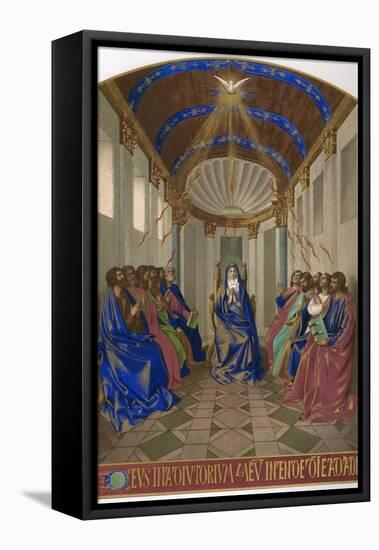 Pentecost, Fouquet-Jean Fouquet-Framed Premier Image Canvas