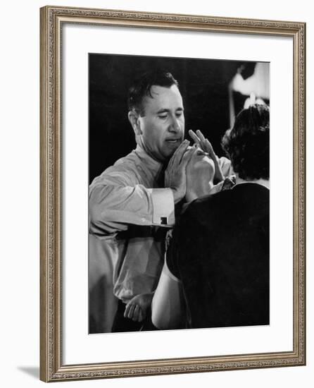 Pentecostal Evangelist Oral Roberts Practicing Faith Healing on Sick Child in Tent-Carl Mydans-Framed Premium Photographic Print