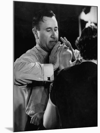 Pentecostal Evangelist Oral Roberts Practicing Faith Healing on Sick Child in Tent-Carl Mydans-Mounted Premium Photographic Print