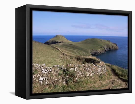 Pentire Point, Cornwall, England, United Kingdom-J Lightfoot-Framed Premier Image Canvas