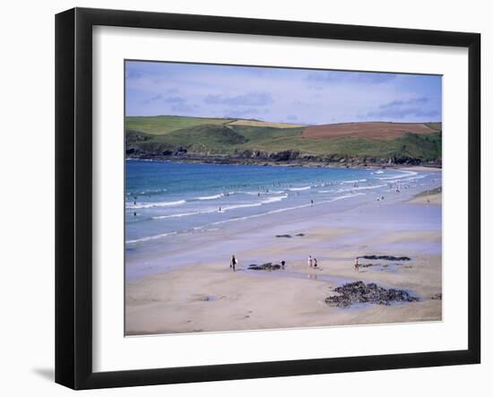 Pentire Point, Polzeath, Cornwall, England, United Kingdom-J Lightfoot-Framed Photographic Print