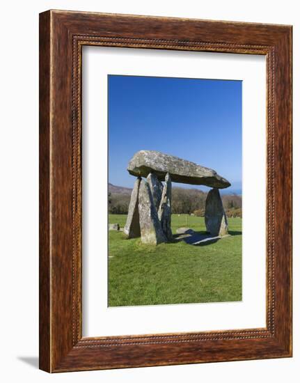 Pentre Ifan Burial Chamber, Preseli Hills, Pembrokeshire, Wales, United Kingdom, Europe-Billy Stock-Framed Photographic Print