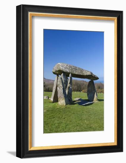 Pentre Ifan Burial Chamber, Preseli Hills, Pembrokeshire, Wales, United Kingdom, Europe-Billy Stock-Framed Photographic Print