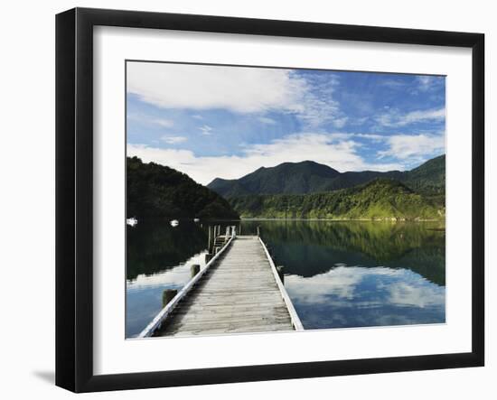 Penzance Bay, Tennyson Inlet, Marlborough Sounds, Marlborough, South Island, New Zealand, Pacific-Jochen Schlenker-Framed Photographic Print