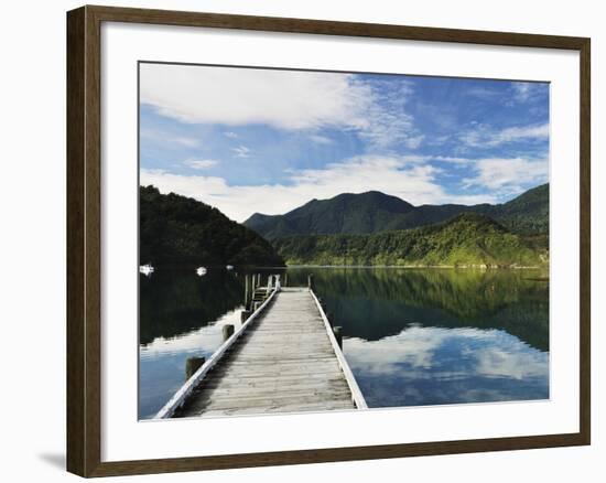 Penzance Bay, Tennyson Inlet, Marlborough Sounds, Marlborough, South Island, New Zealand, Pacific-Jochen Schlenker-Framed Photographic Print