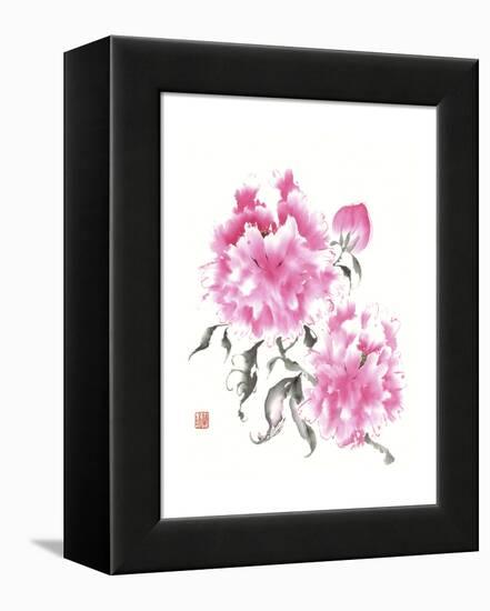 Peonie Blossoms I-Nan Rae-Framed Stretched Canvas