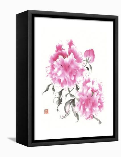 Peonie Blossoms I-Nan Rae-Framed Stretched Canvas